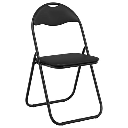Silla Plegable 8 Uds. Cuero Sintético 48 X 43,5 X 81 Cm