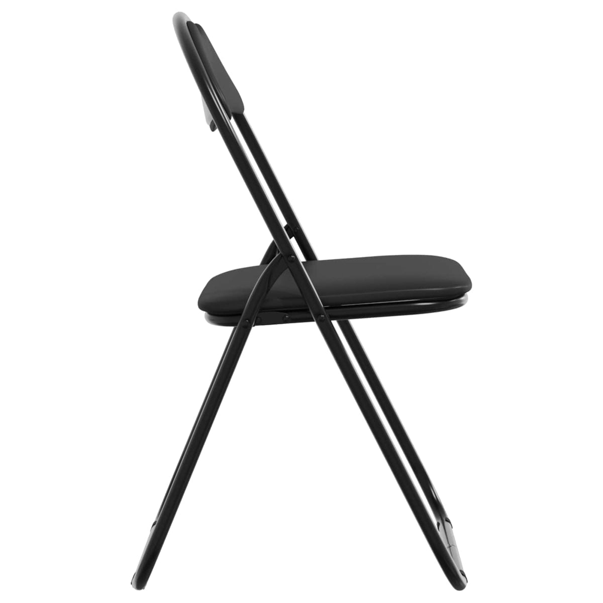 Silla Plegable 8 Uds. Cuero Sintético 48 X 43,5 X 81 Cm