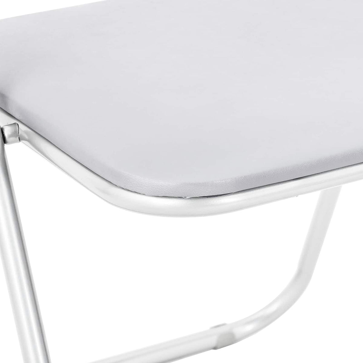 Silla Plegable 2 Uds. Cuero Sintético 48 X 43,5 X 81 Cm