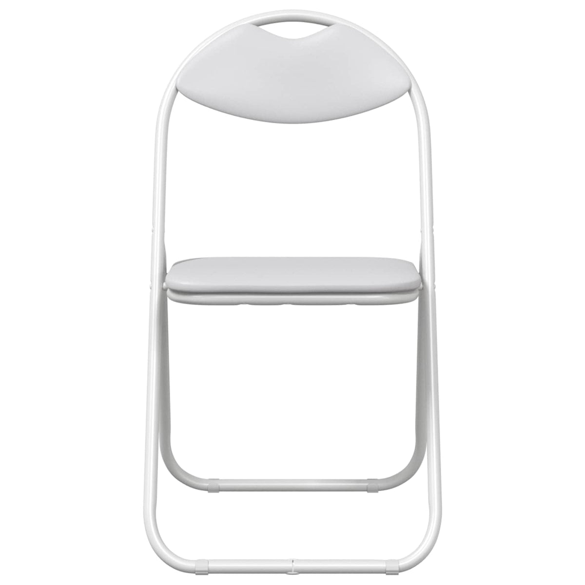 Silla Plegable 2 Uds. Cuero Sintético 48 X 43,5 X 81 Cm