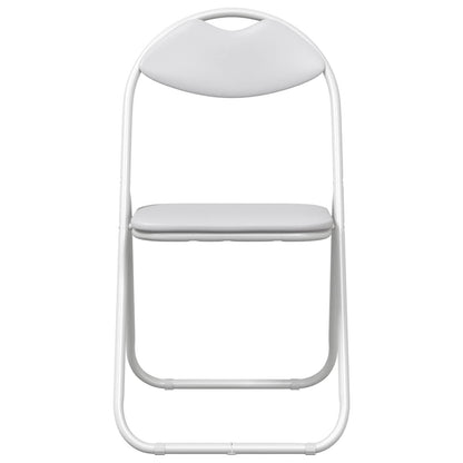 Silla Plegable 2 Uds. Cuero Sintético 48 X 43,5 X 81 Cm