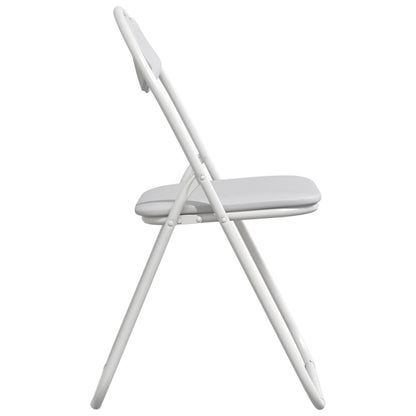Silla Plegable 2 Uds. Cuero Sintético 48 X 43,5 X 81 Cm