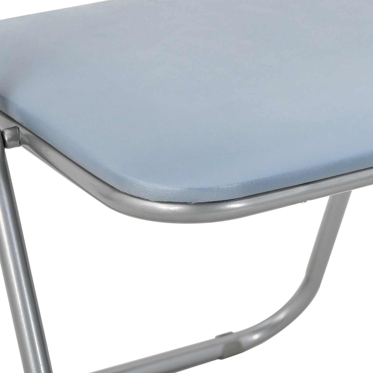 Silla Plegable 2 Uds. Cuero Sintético 48 X 43,5 X 81 Cm