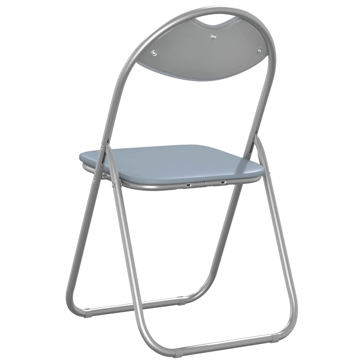 Silla Plegable 2 Uds. Cuero Sintético 48 X 43,5 X 81 Cm