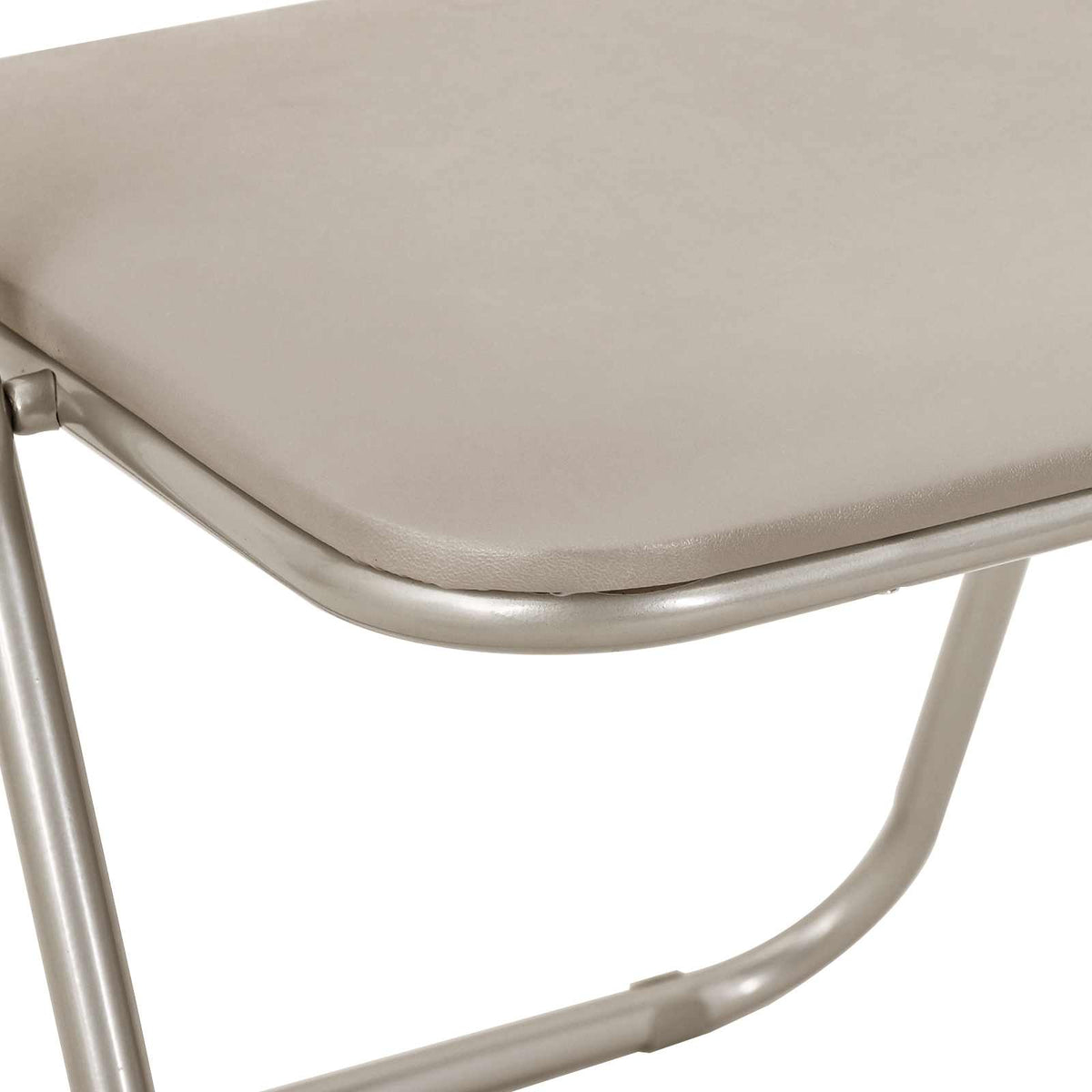 Silla Plegable 2 Uds. Cuero Sintético 48 X 43,5 X 81 Cm