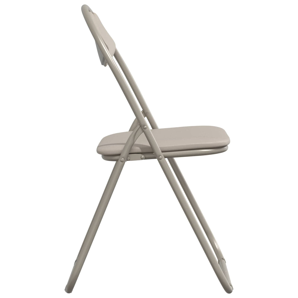 Silla Plegable 2 Uds. Cuero Sintético 48 X 43,5 X 81 Cm