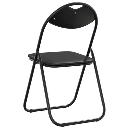 Silla Plegable 2 Uds. Cuero Sintético 48 X 43,5 X 81 Cm