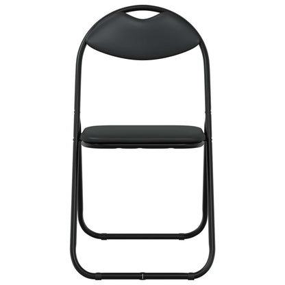 Silla Plegable 2 Uds. Cuero Sintético 48 X 43,5 X 81 Cm