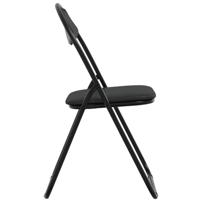 Silla Plegable 2 Uds. Cuero Sintético 48 X 43,5 X 81 Cm