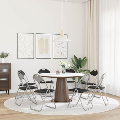 Silla Plegable 8 Uds. Cuero Sintético