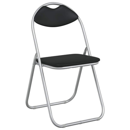 Silla Plegable 8 Uds. Cuero Sintético