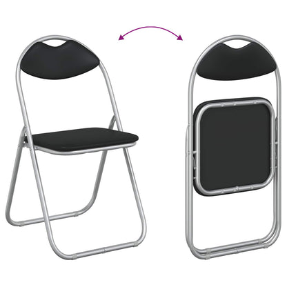 Silla Plegable 8 Uds. Cuero Sintético