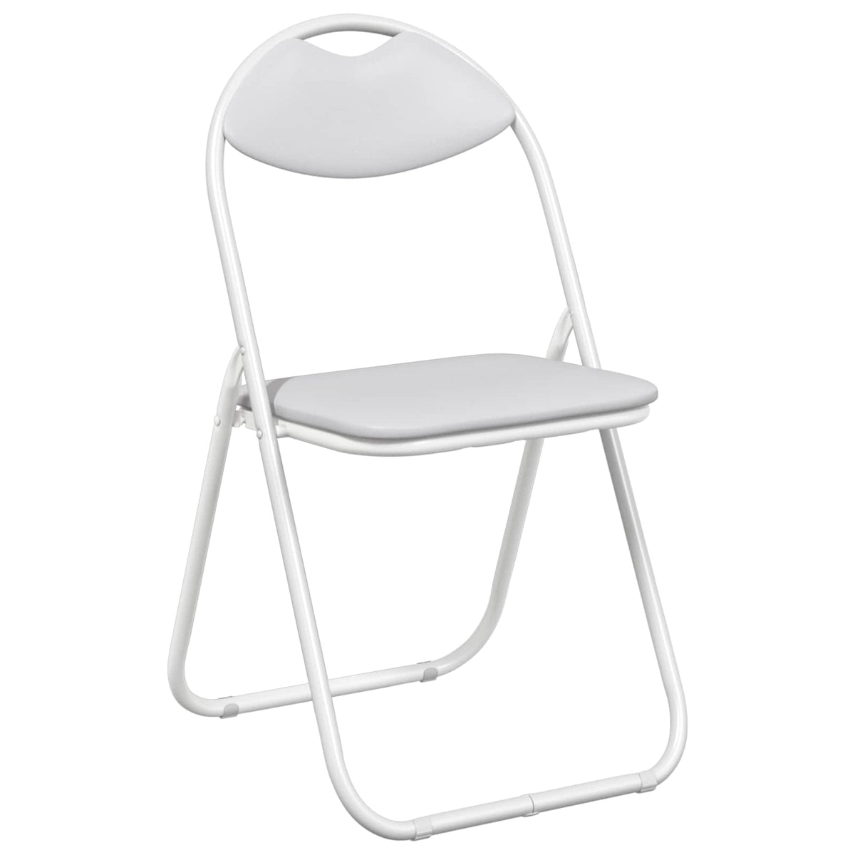 Silla Plegable 8 Uds. Cuero Sintético 48 X 43,5 X 81 Cm