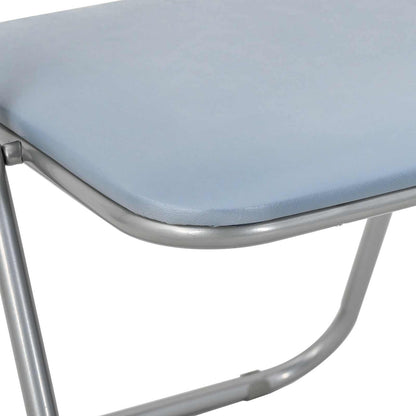 Silla Plegable 8 Uds. Cuero Sintético 48 X 43,5 X 81 Cm