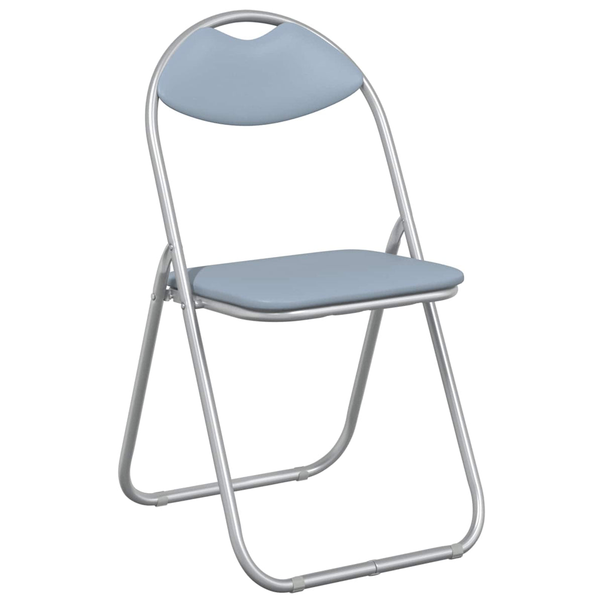 Silla Plegable 8 Uds. Cuero Sintético 48 X 43,5 X 81 Cm