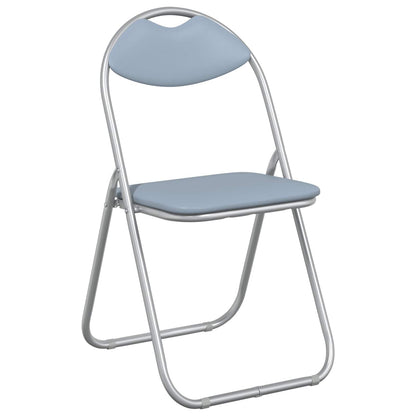 Silla Plegable 8 Uds. Cuero Sintético 48 X 43,5 X 81 Cm
