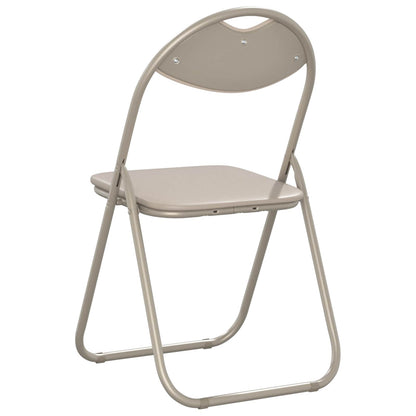 Silla Plegable 8 Uds. Cuero Sintético 48 X 43,5 X 81 Cm