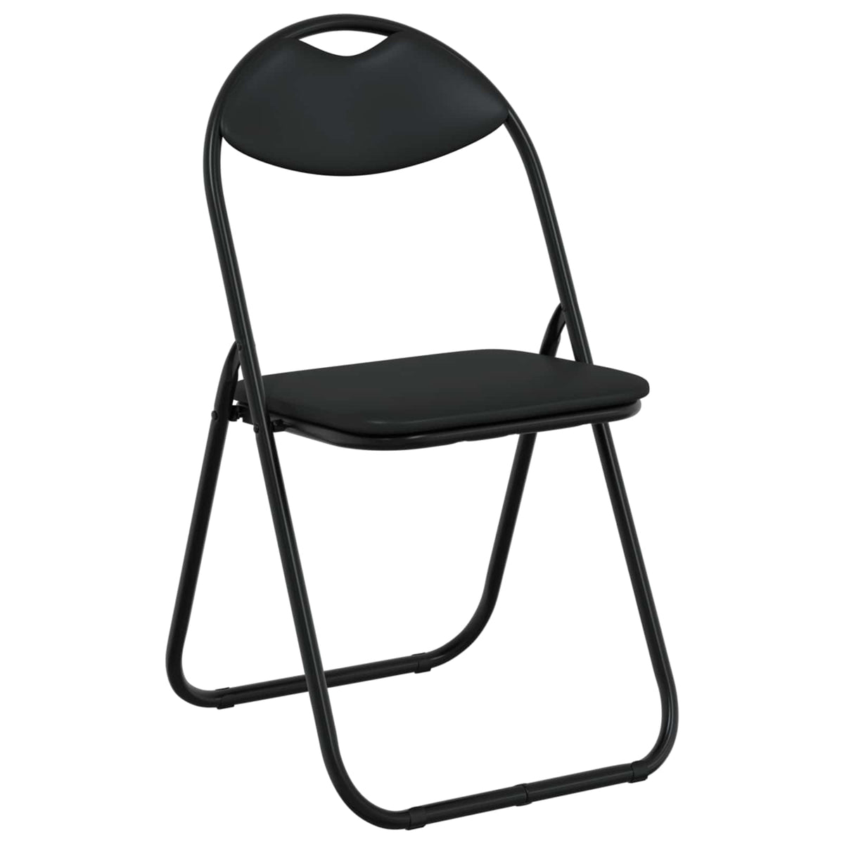 Silla Plegable 8 Uds. Cuero Sintético 48 X 43,5 X 81 Cm