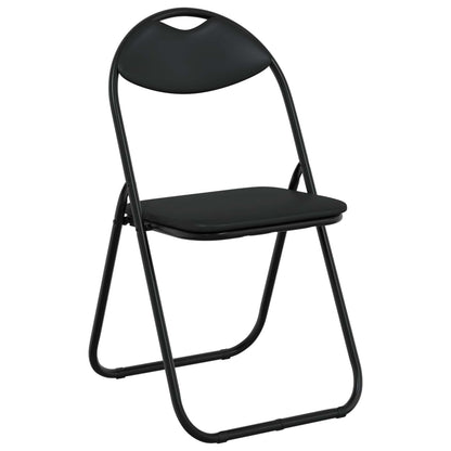 Silla Plegable 8 Uds. Cuero Sintético 48 X 43,5 X 81 Cm