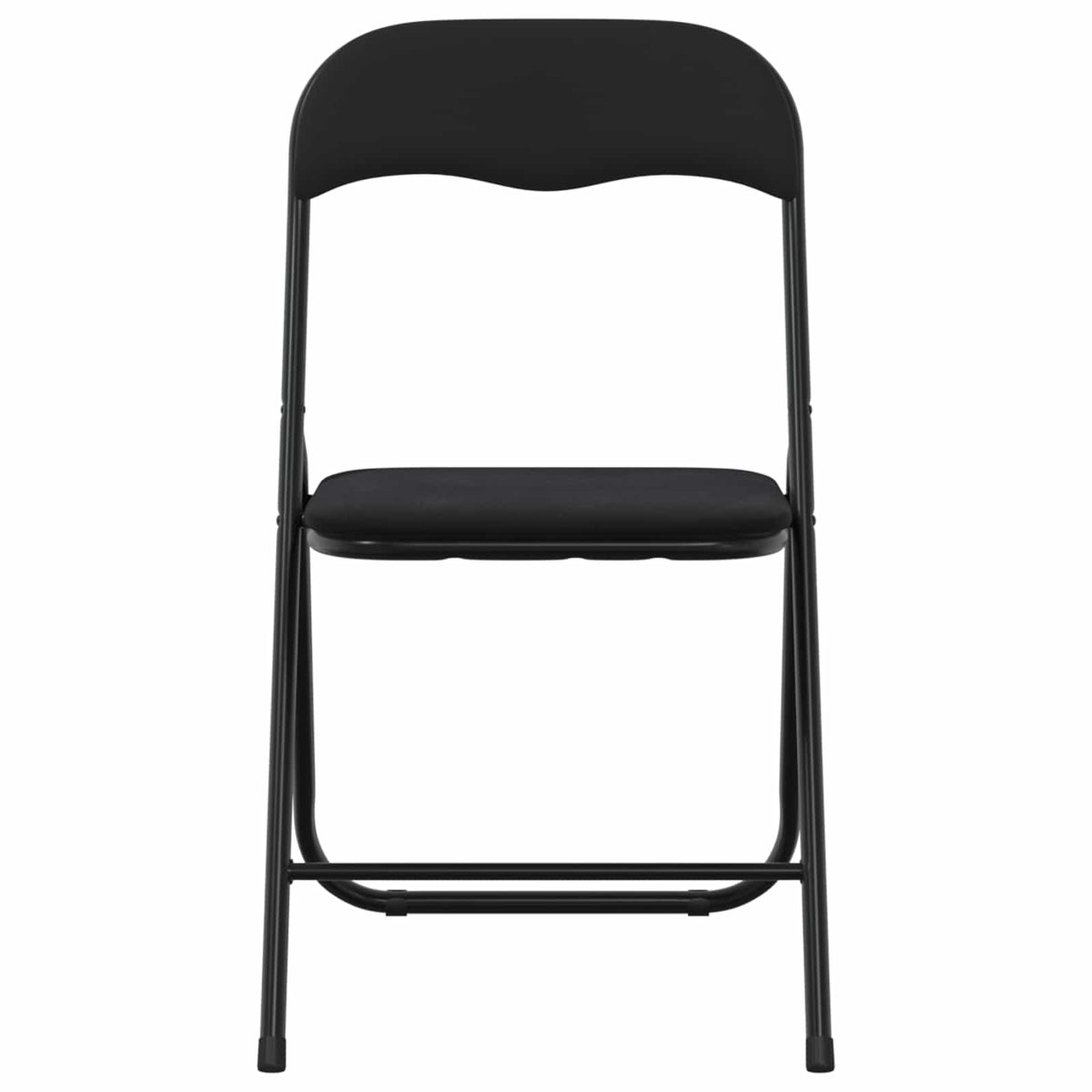 Silla Plegable 8 Uds. Terciopelo Negro 48 X 44 X 78 Cm