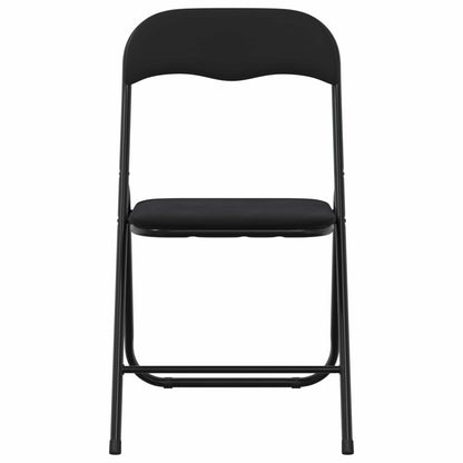 Silla Plegable 8 Uds. Terciopelo Negro 48 X 44 X 78 Cm