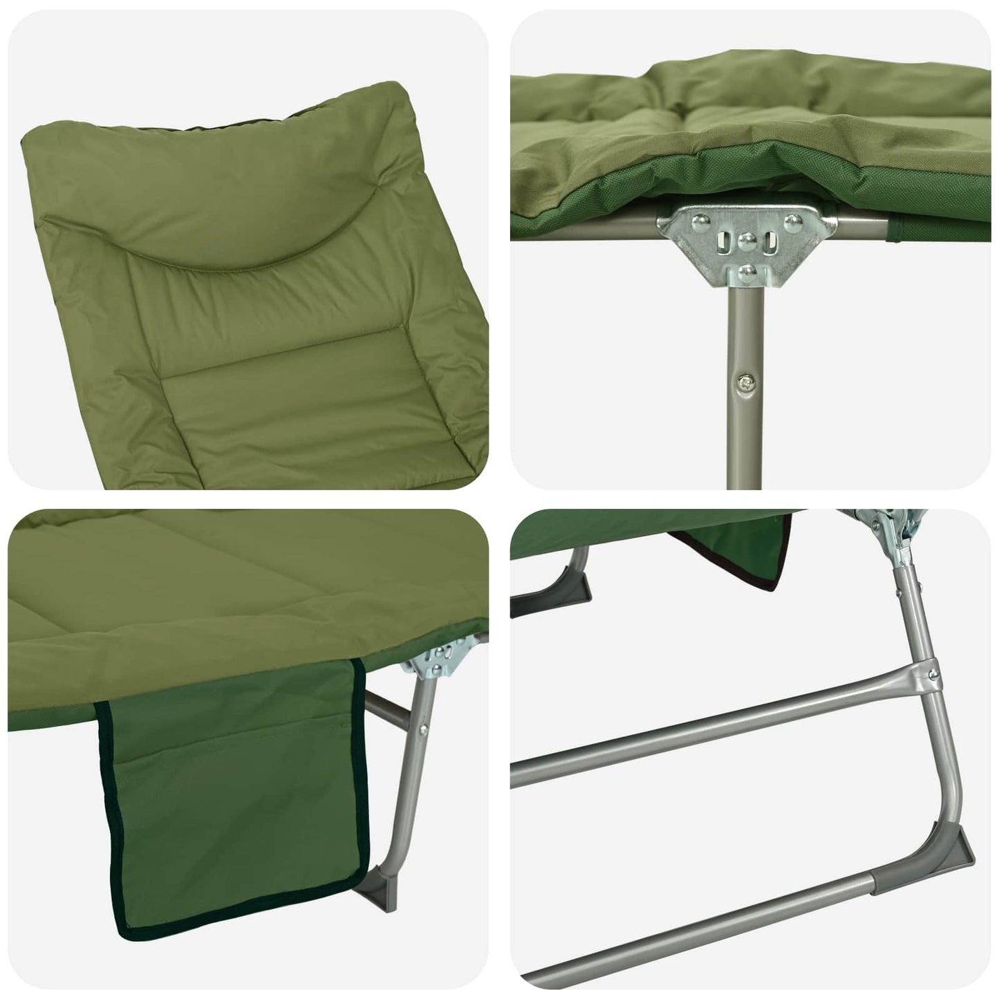 Tumbona Plegable Con Cojín