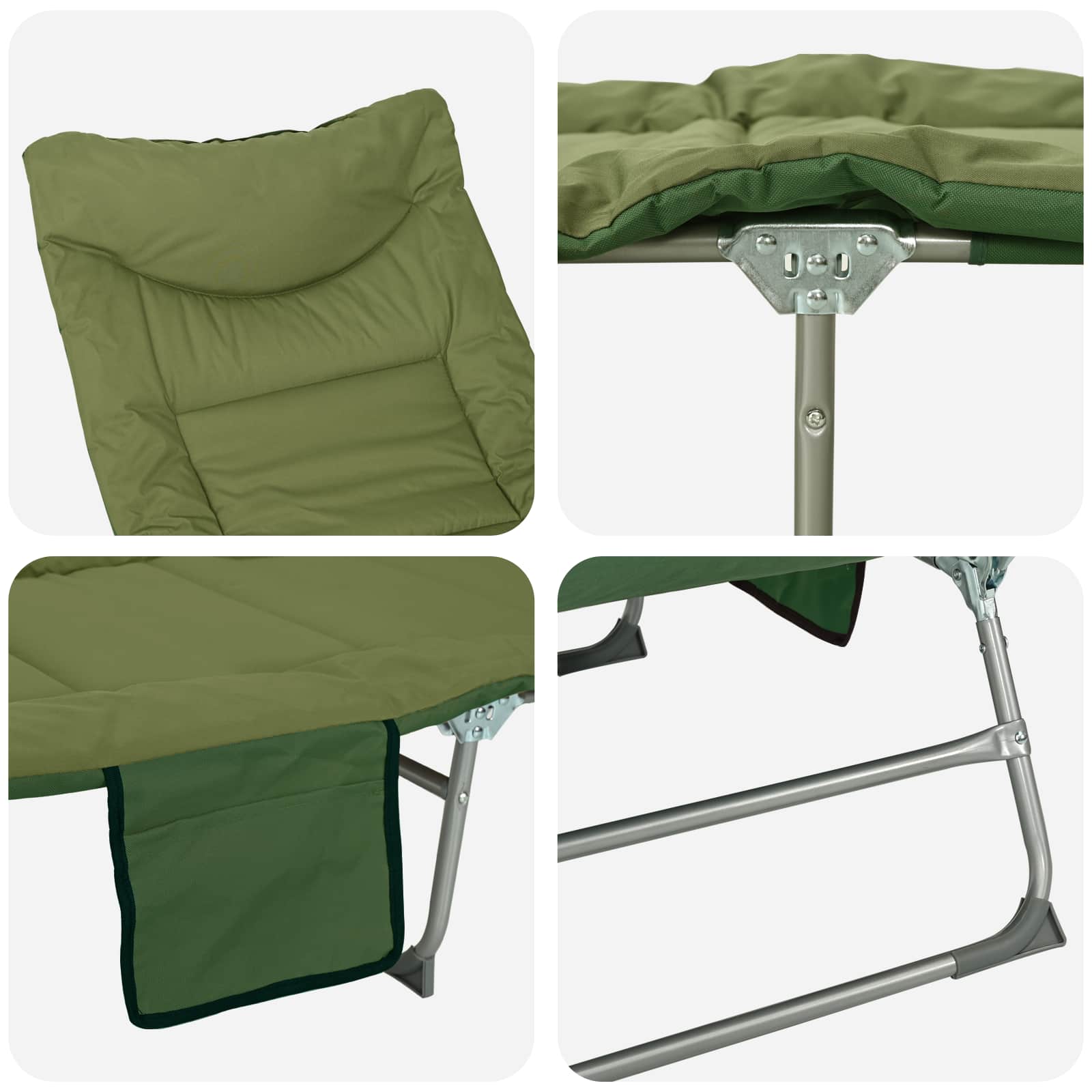 Tumbona Plegable Con Cojín