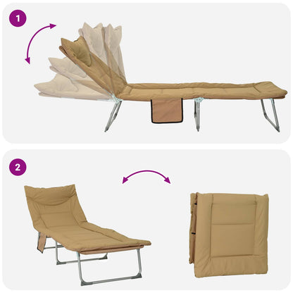Tumbona Plegable Con Cojín