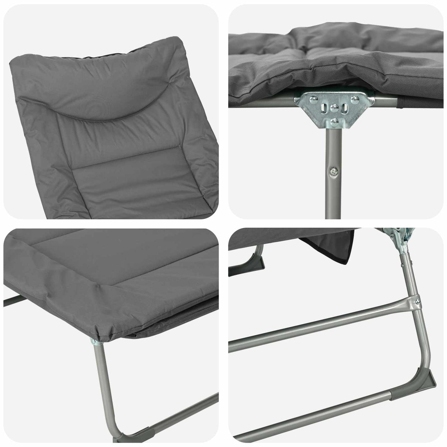 Tumbona Plegable Con Cojín