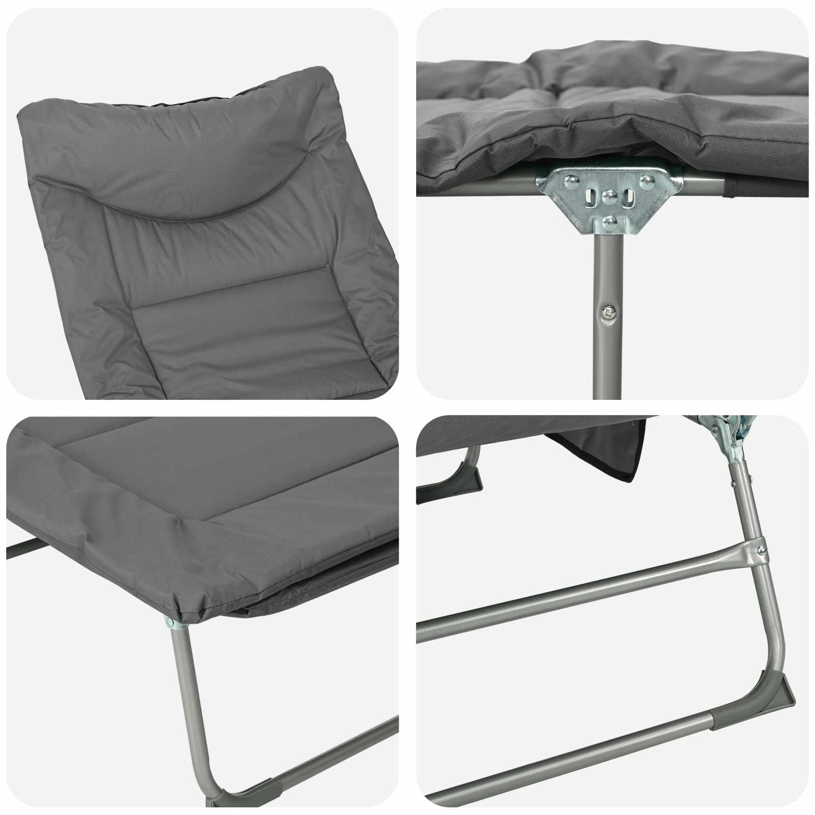 Tumbona Plegable Con Cojín