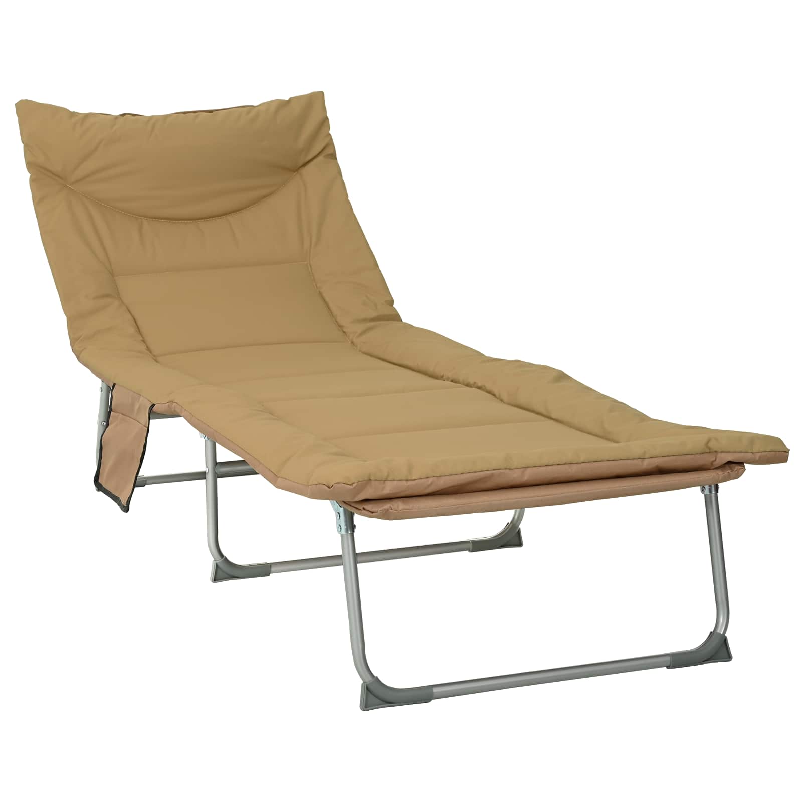 Tumbona Plegable Con Cojín 2 Pcs