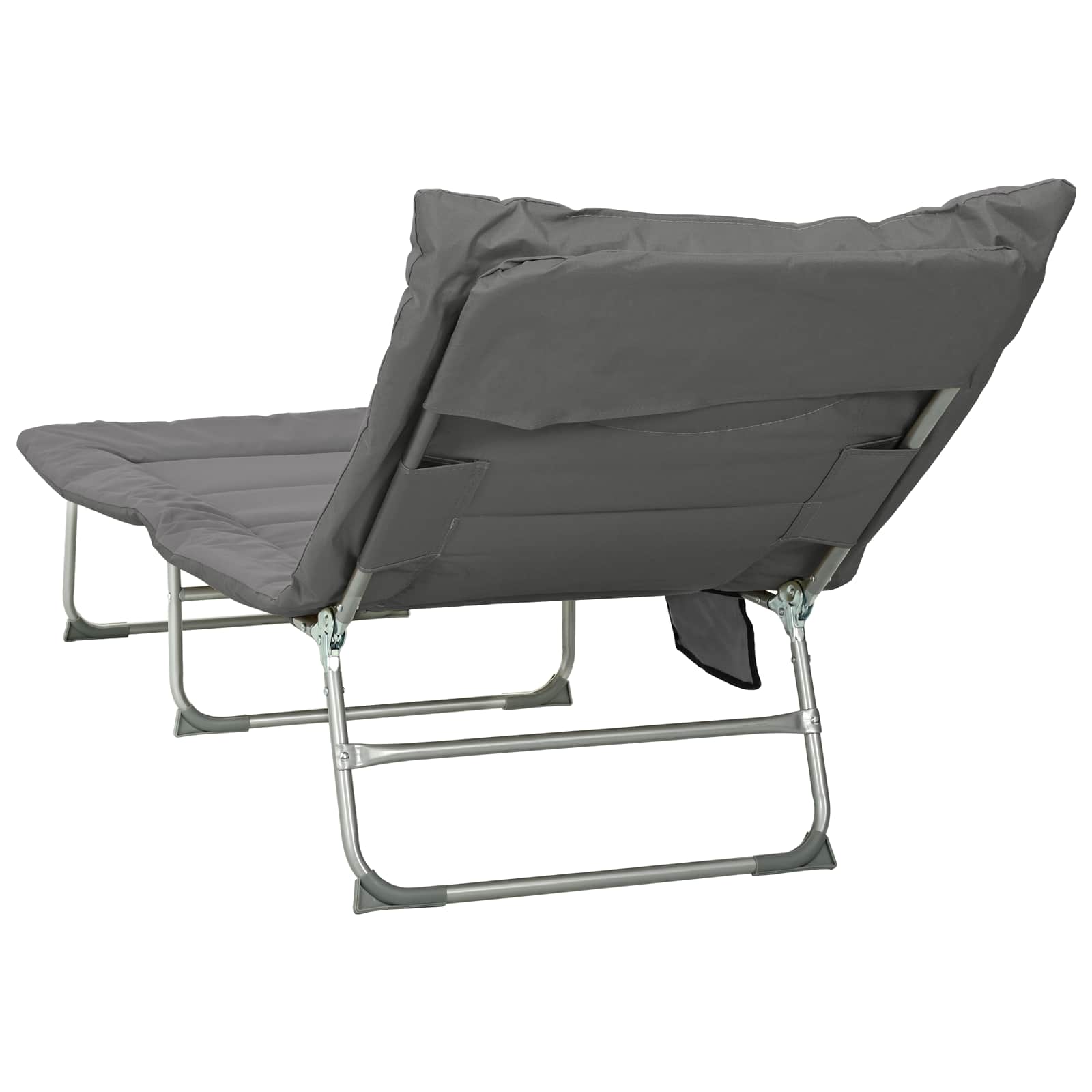 Tumbona Plegable Con Cojín 2 Pcs