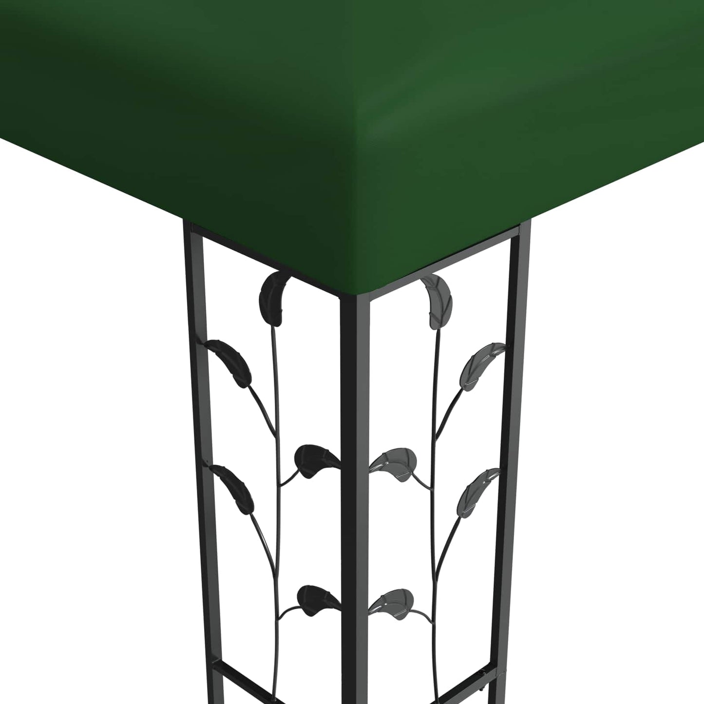 Cenador 3,97 X 2,96 X 2,68 M Verde Poliéster Y Acero