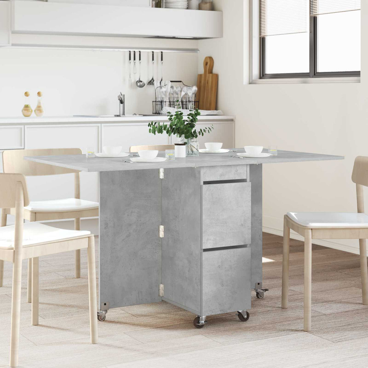 Mesa De Comedor 140 X 80 X 77 Cm Madera De Ingeniería