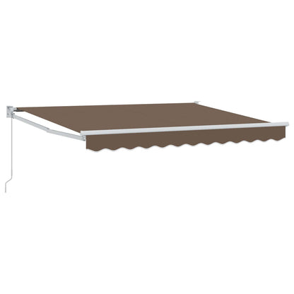 Toldo Retráctil Aluminio Y Tela Gris Antracita