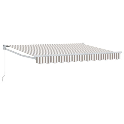 Toldo Retráctil Aluminio Y Tela Gris Antracita