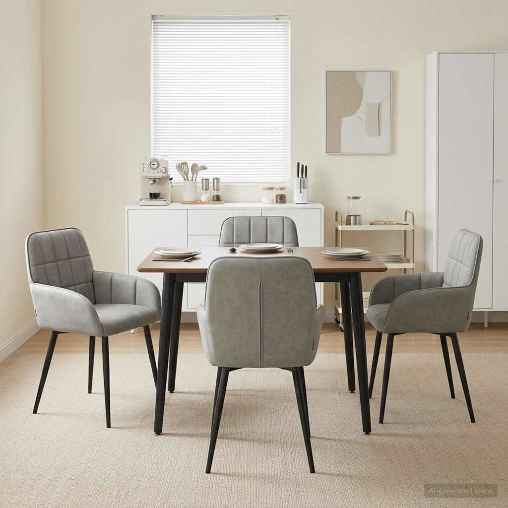 Sillas De Comedor 2 Uds. Terciopelo 56.5 X 50 X 85 Cm