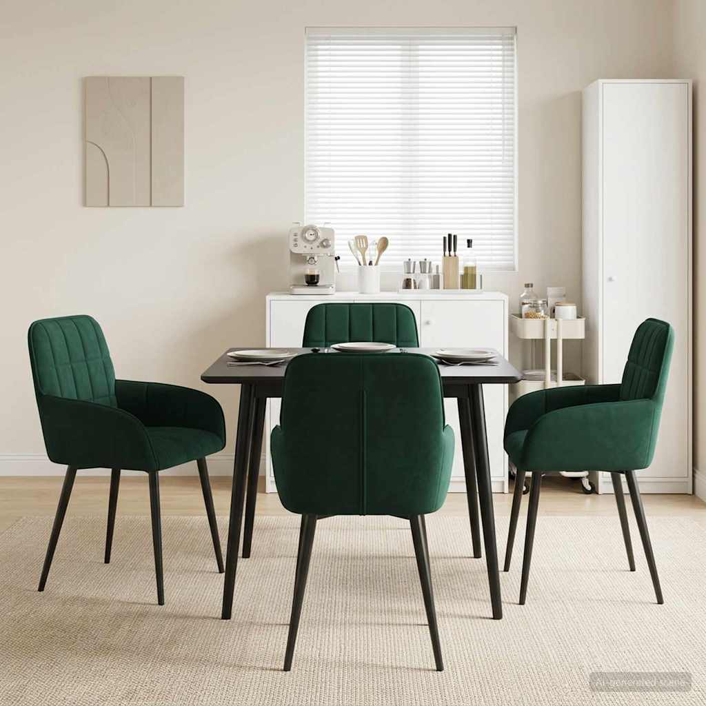 Sillas De Comedor 2 Uds. Terciopelo 56.5 X 50 X 85 Cm