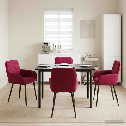 Sillas De Comedor 2 Uds. Terciopelo 56.5 X 50 X 85 Cm
