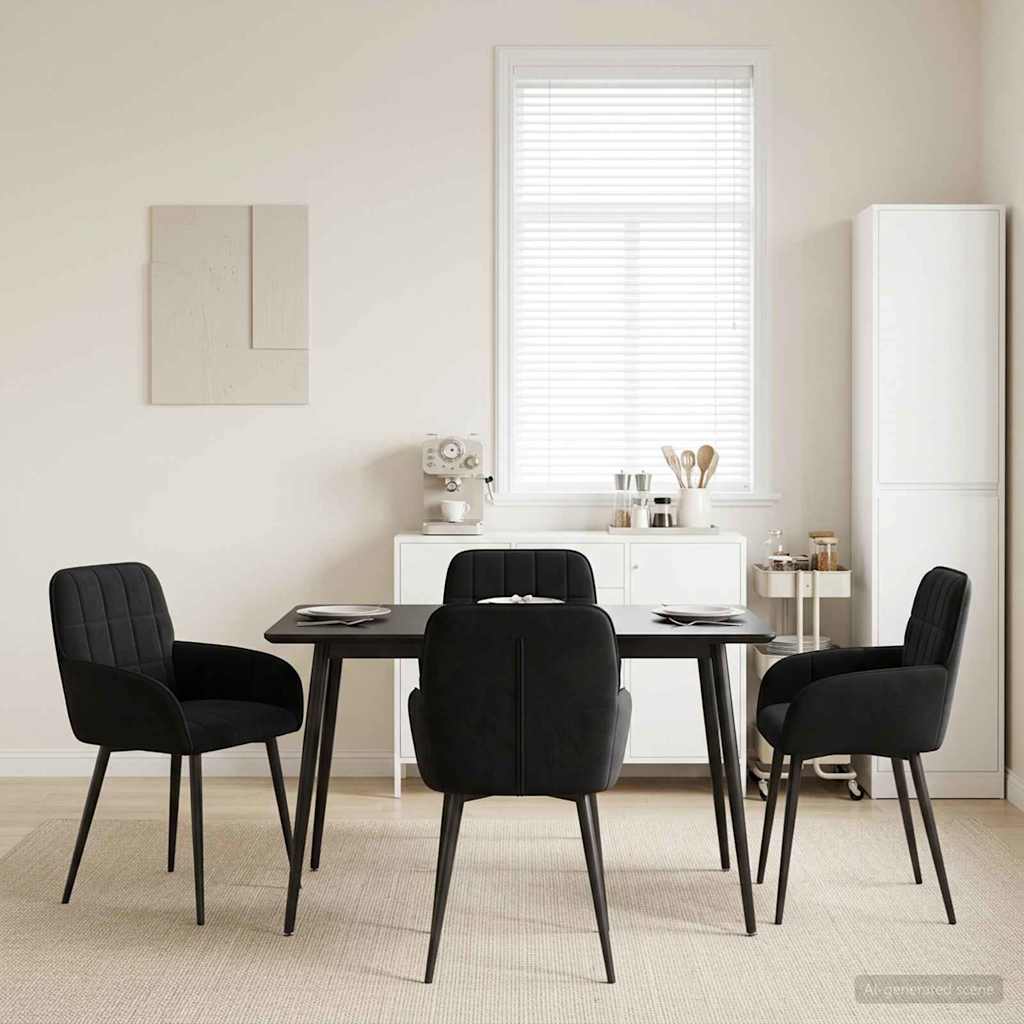 Sillas De Comedor 2 Uds. Terciopelo 56.5 X 50 X 85 Cm