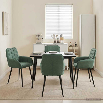 Sillas De Comedor 2 Uds. Terciopelo 56.5 X 50 X 85 Cm