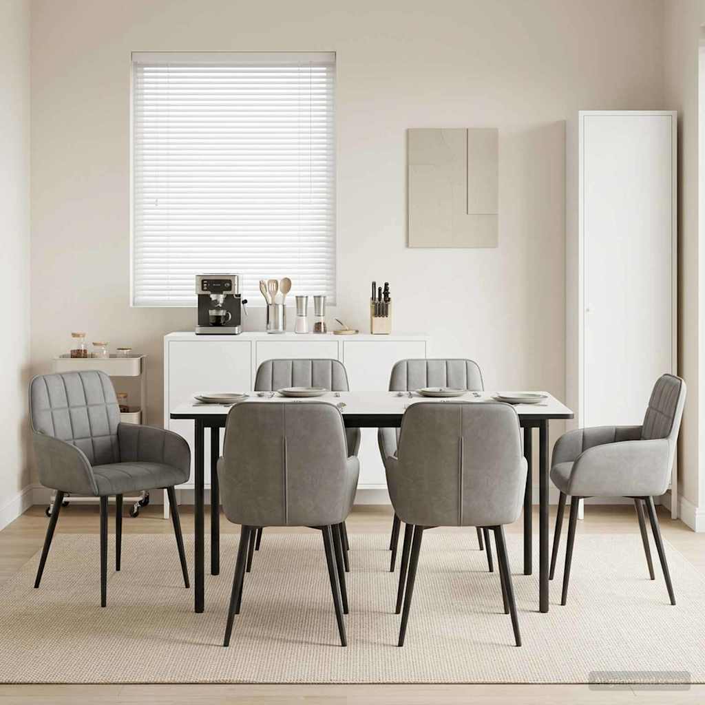 Sillas De Comedor 2 Uds. Terciopelo 56.5 X 50 X 85 Cm