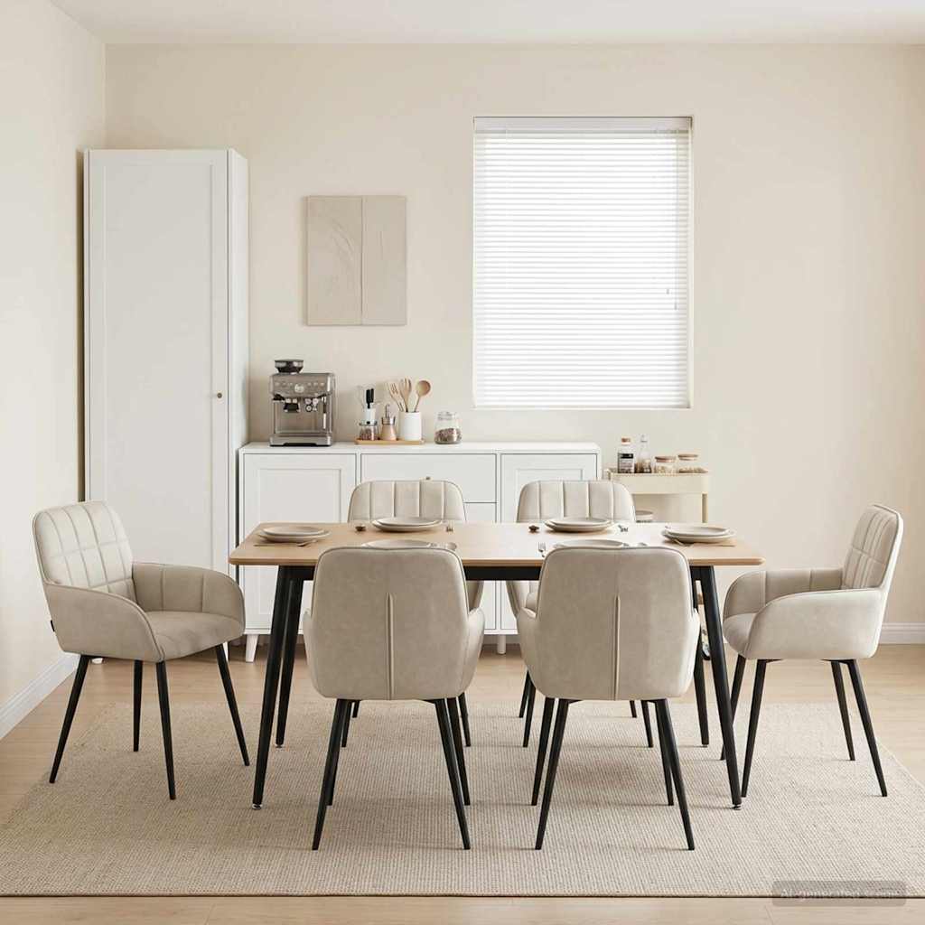 Sillas De Comedor 2 Uds. Terciopelo 56.5 X 50 X 85 Cm