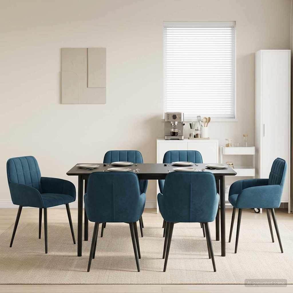 Sillas De Comedor 2 Uds. Terciopelo 56.5 X 50 X 85 Cm
