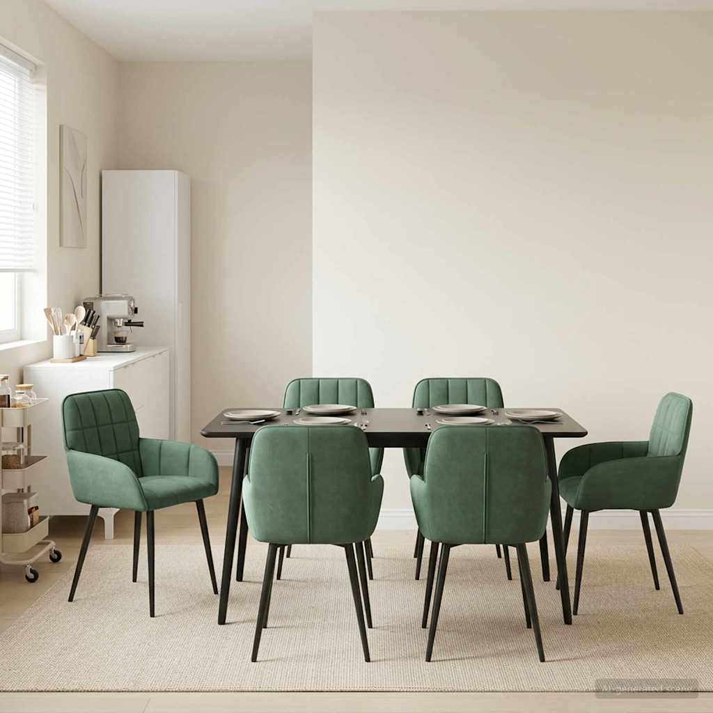 Sillas De Comedor 2 Uds. Terciopelo 56.5 X 50 X 85 Cm