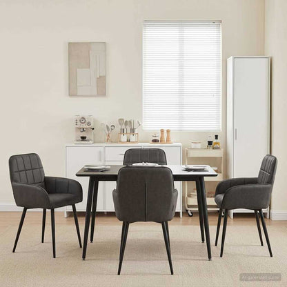 Sillas De Comedor 2 Uds. Cuero Sintético