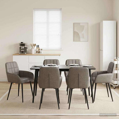 Sillas De Comedor 2 Uds. Cuero Sintético