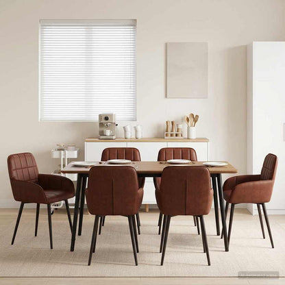 Sillas De Comedor 2 Uds. Cuero Sintético