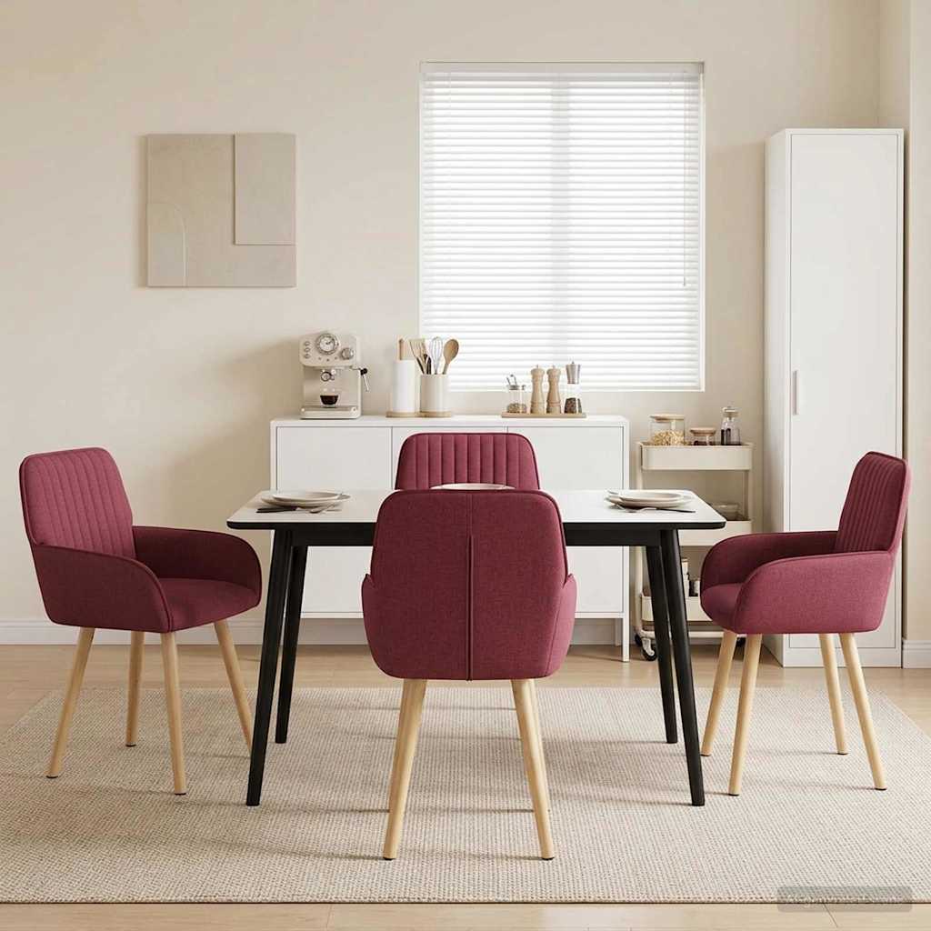 Sillas De Comedor 2 Uds. Tela 56,5 X 50 X 87,5 Cm
