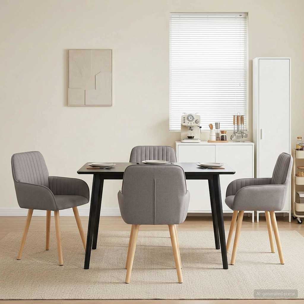 Sillas De Comedor 2 Uds. Tela 56,5 X 50 X 87,5 Cm